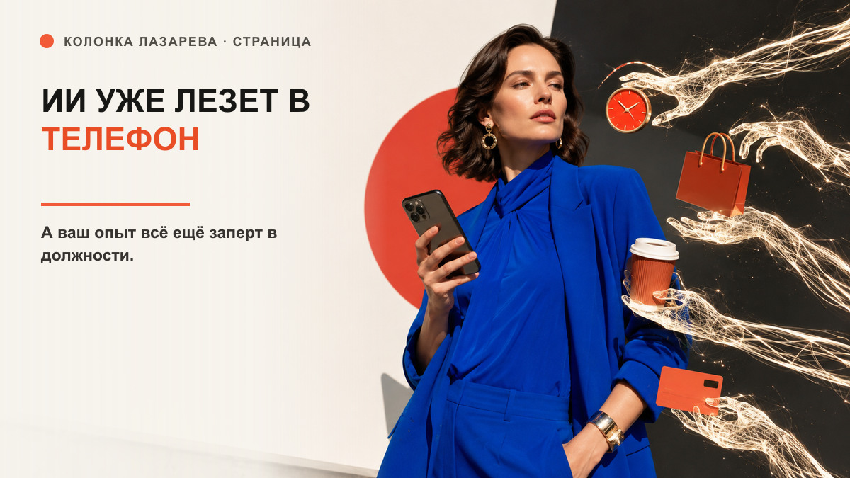 Обложка статьи «ИИ уже тянется к кнопкам вашего телефона. Хорошо бы вам дотянуться до собственного опыта»