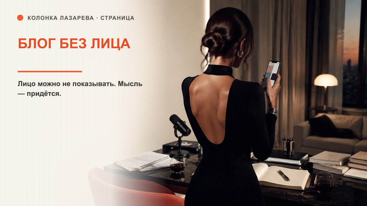 Обложка статьи «Блог без лица: можно не показывать себя, но нельзя прятать мысль»