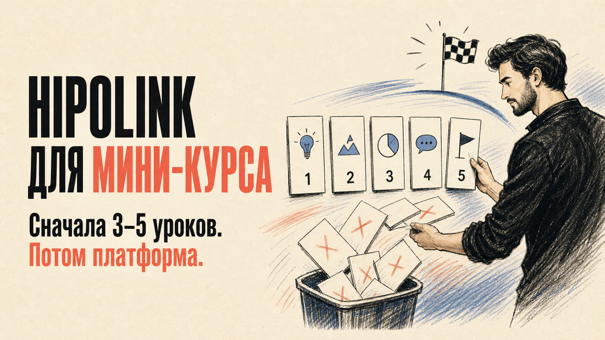 Автор сокращает первый мини-курс до пяти законченных уроков