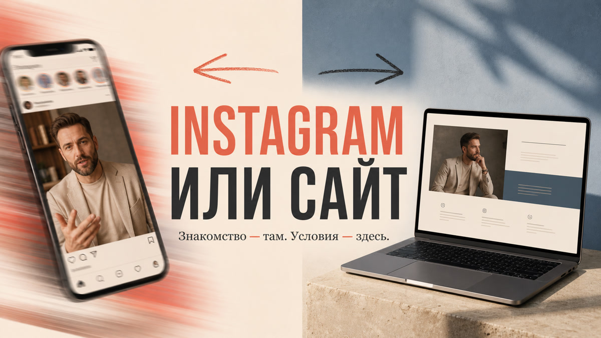 Эксперт разделяет роли Instagram и собственного сайта