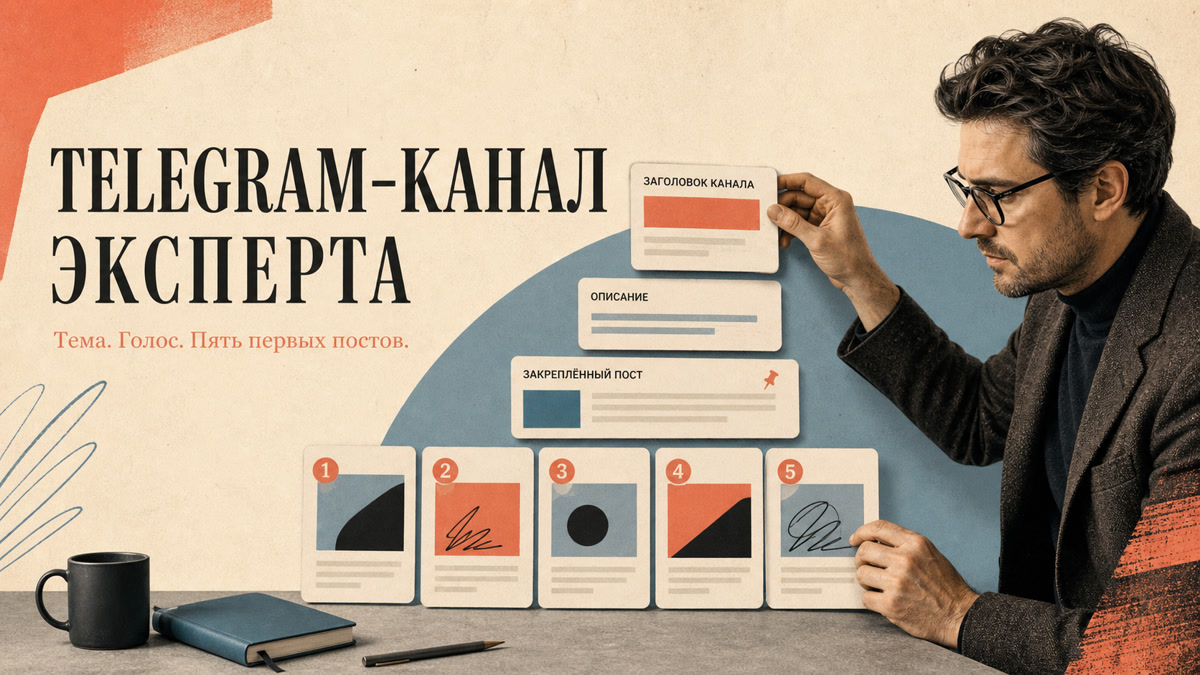 Практик собирает понятный старт экспертного Telegram-канала