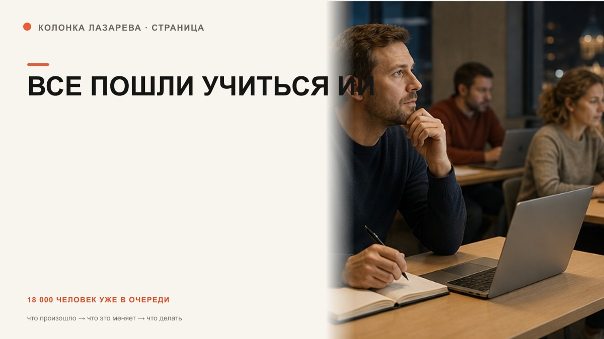 Человек выбирает среди множества программ переобучения по искусственному интеллекту