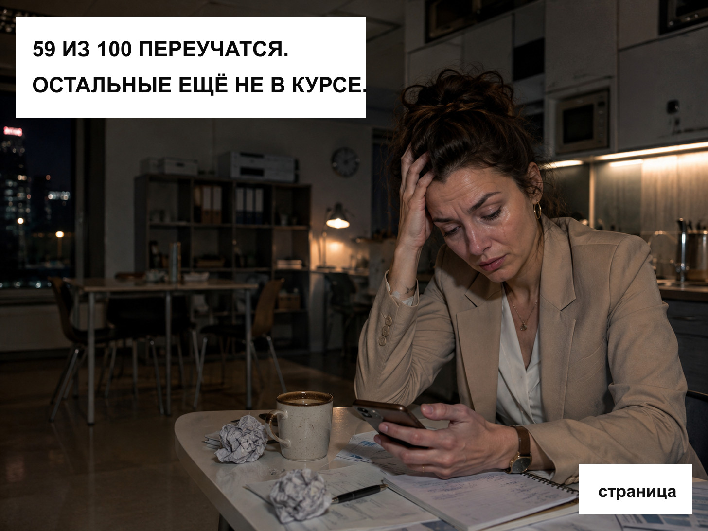 Редакционная обложка исследования: 59 из 100 работников понадобятся новые навыки к 2030 году